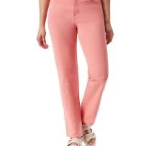 Gloria Vanderbilt Women's Pink Straight Leg Jeans